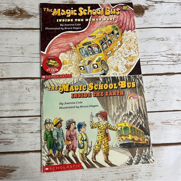 Magic School Bus Adventure Book Set Inside The Earth, Inside the Human Body - Picture 2 of 11